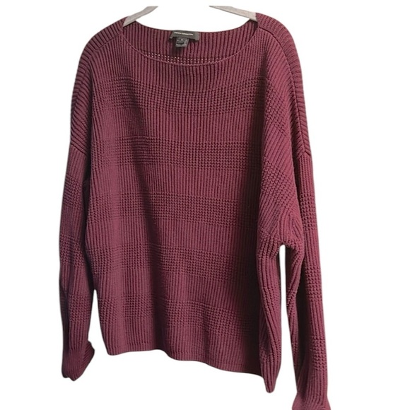 French Connection burgundy oversized Sweater - Picture 1 of 2